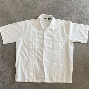 Vintage Men's White Short Sleeve Shirt